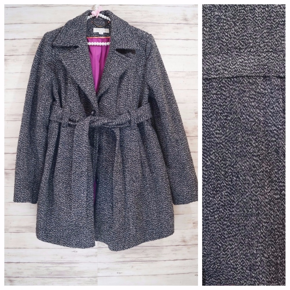 Liz Lange Maternity Tweed Coat Size M
